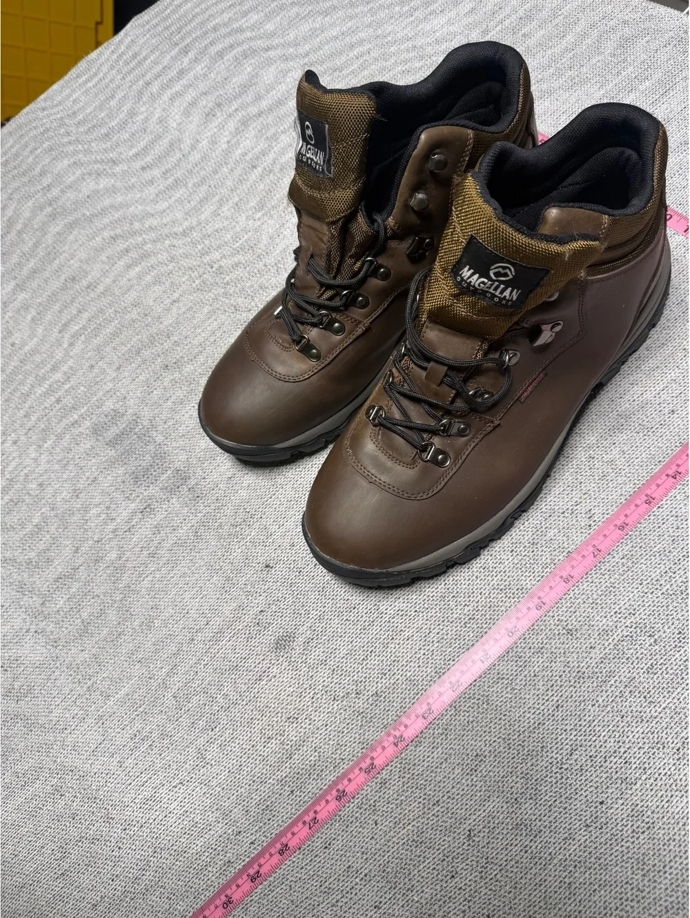 Magellan Men's Brown Leather Hiking Boots Size 14 2E Wide
